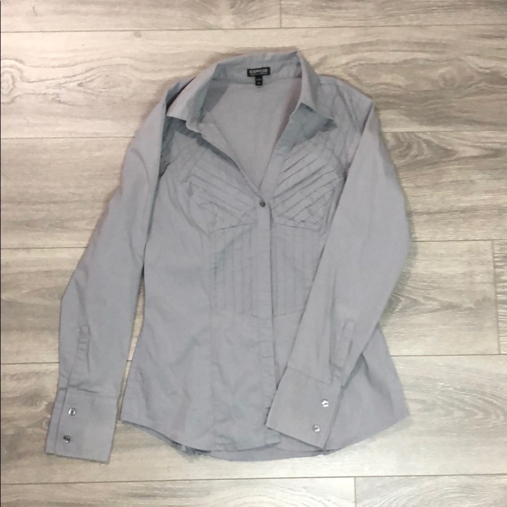 GAP Grey Collard Shirt